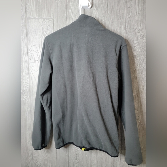 The North Face Boy Gray Fleece Jacket with Yellow Accents - Picture 5 of 8